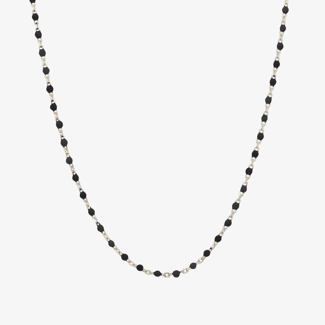 Silver gemstone necklace-2