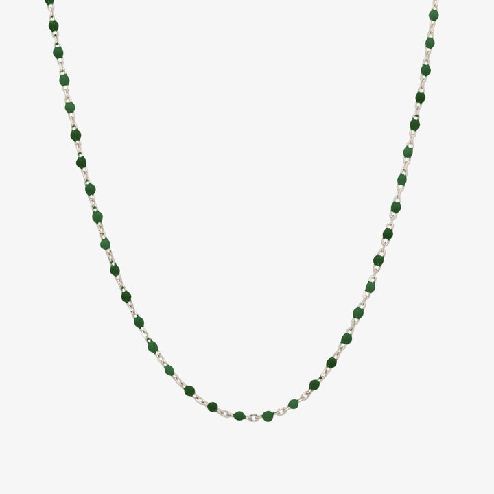 Silver gemstone necklace-1