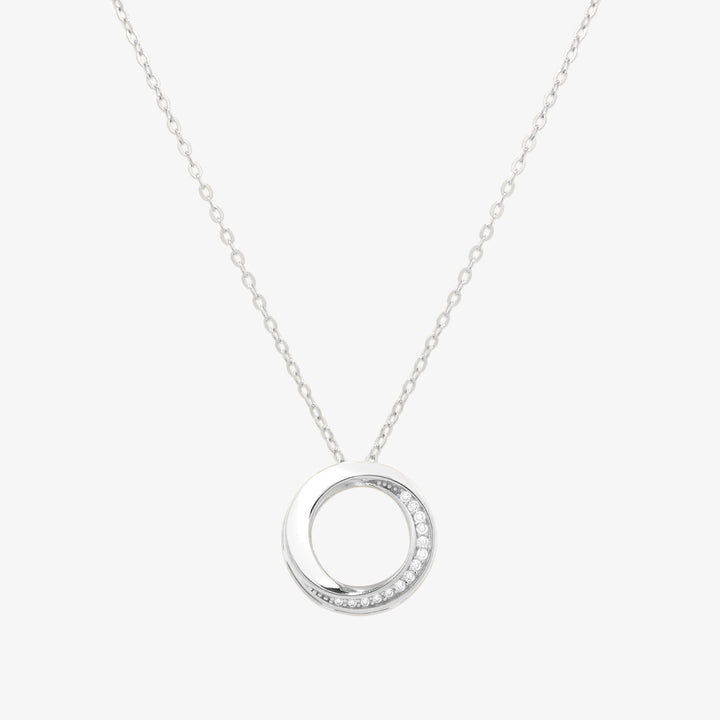 Circle cubic necklace-1