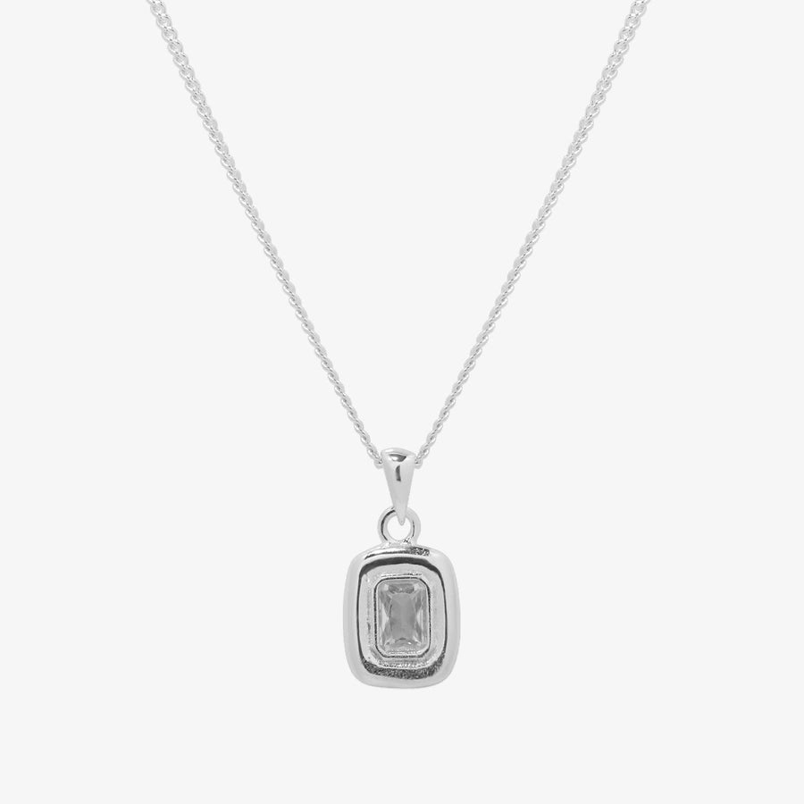 Square pendant necklace