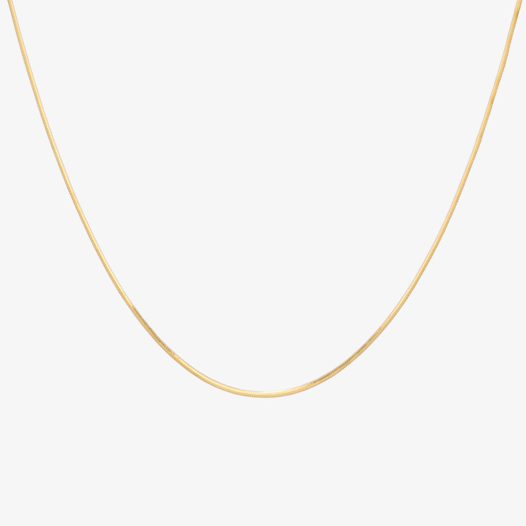 Plain snake necklace-0