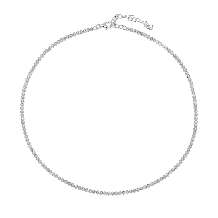 Beginnings Sterling Silver Cubic Zirconia White Necklace N4614C