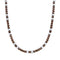55cm Hematite Brown Matte Bead Adjustable Necklace N4650Y