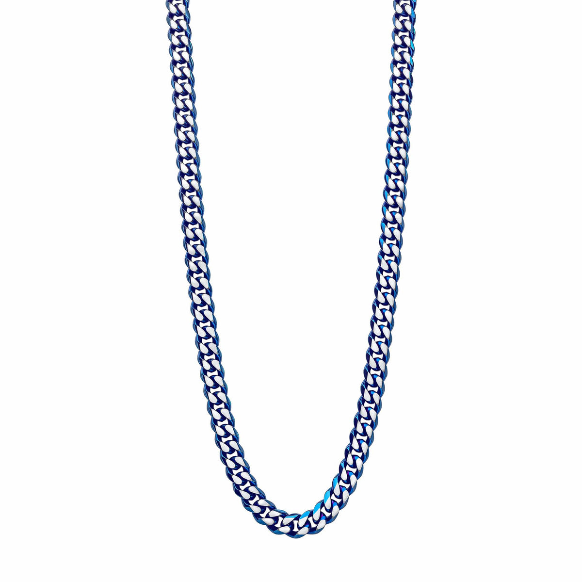 50cm Stainless Steel With Blue Ip Necklace N4652B