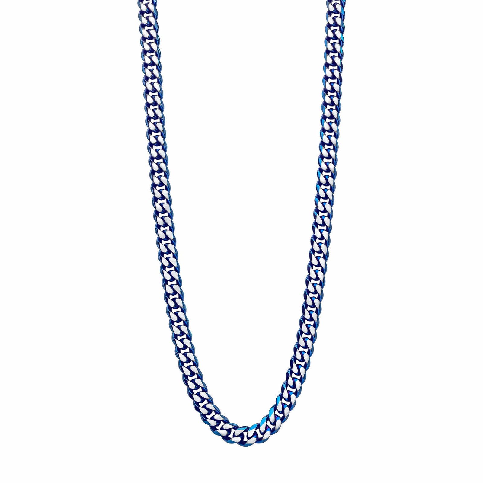 50cm Stainless Steel With Blue Ip Necklace N4652B