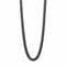 50cm Stainless Steel Black Brushed Curb Chain Necklace N4653B