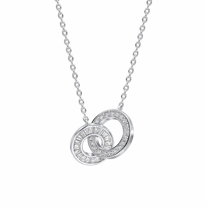 Diamonfire Cubic Zirconia Linked Circles Necklace N4662
