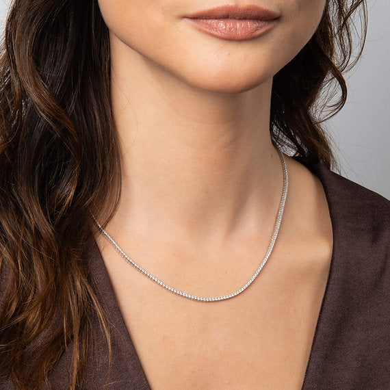 Diamonfire Clear Cubic Zirconia Timeless Pear Cut Necklace N4726