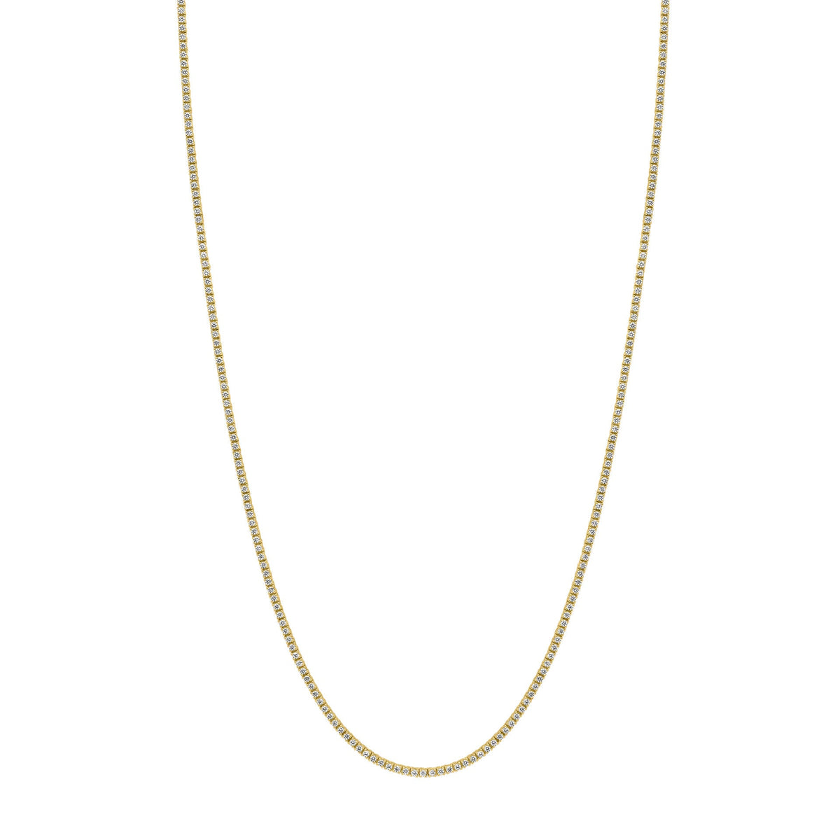 Diamonfire Gold Clear Cubic Zirconia Statement Brilliant Cut Necklace N4727