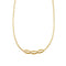 Beginnings Sterling Silver Gold Necklace N4775