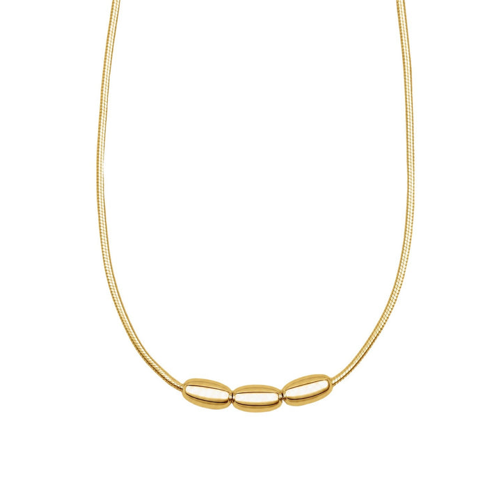 Beginnings Sterling Silver Gold Necklace N4775