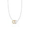 Beginnings Sterling Silver Gold Silver Necklace N4776