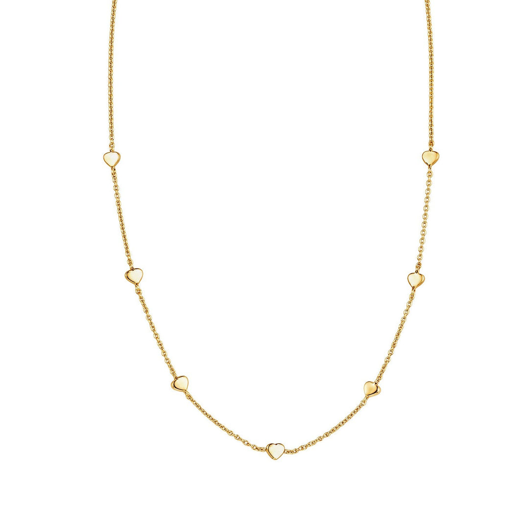 Beginnings Sterling Silver Gold Necklace N4778