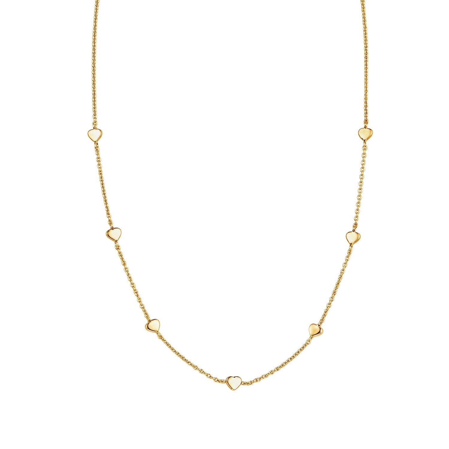 Beginnings Sterling Silver Gold Necklace N4778