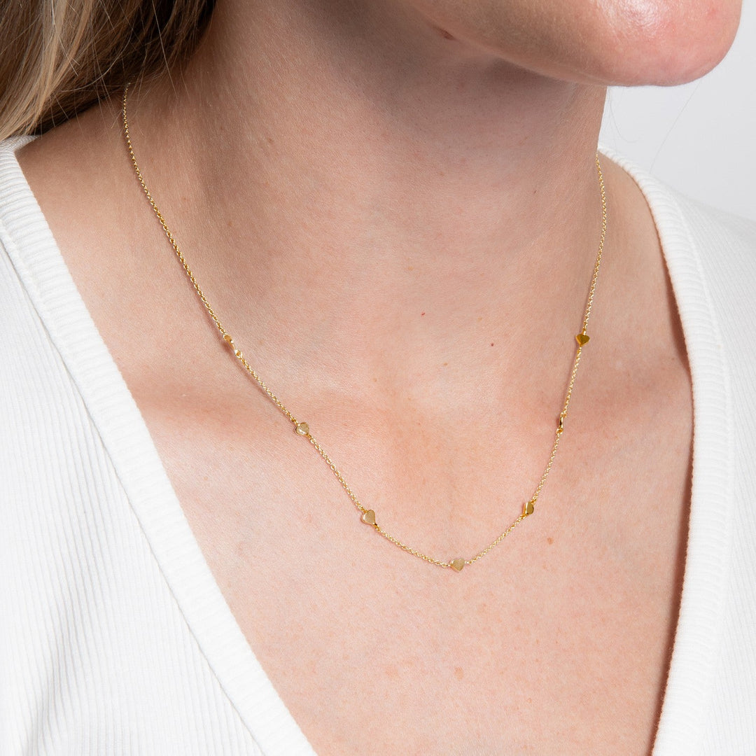 Beginnings Sterling Silver Gold Necklace N4778