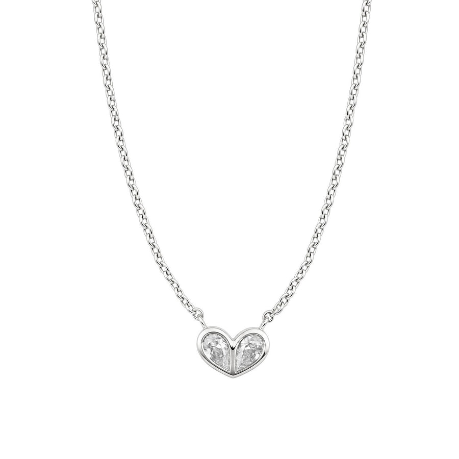 Beginnings Sterling Silver Cubic Zirconia Necklace N4781C