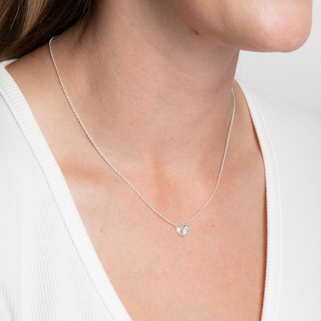 Beginnings Sterling Silver Cubic Zirconia Necklace N4781C