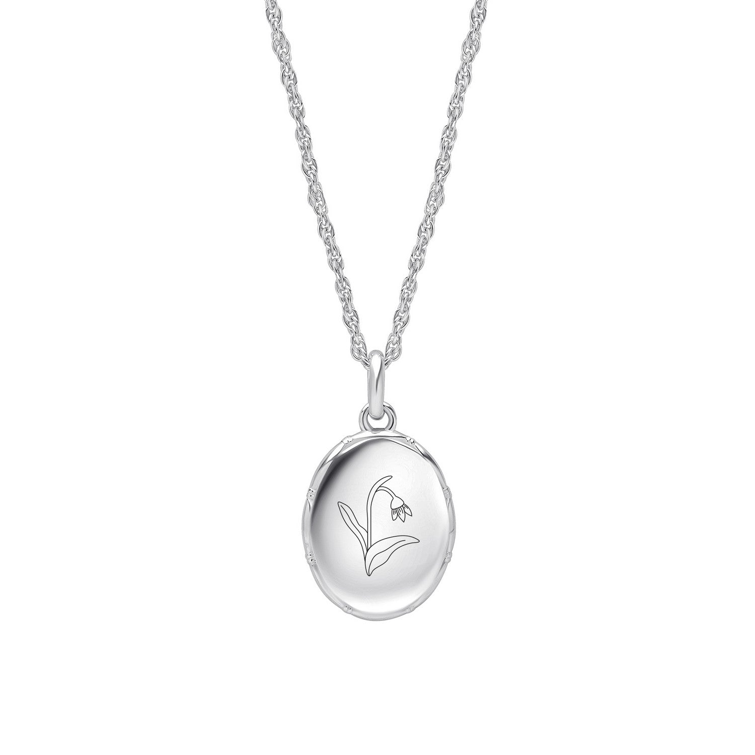 Laura Ashley Ferndale Border Birth Bloom Necklace December N4791