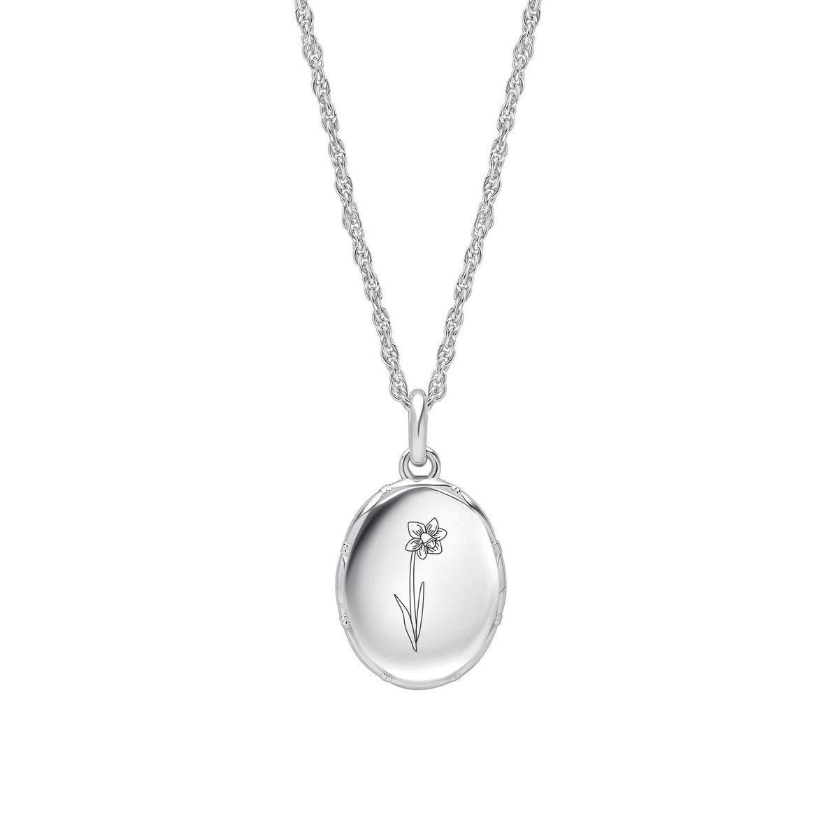 Laura Ashley Ferndale Border Birth Bloom Necklace March N4791