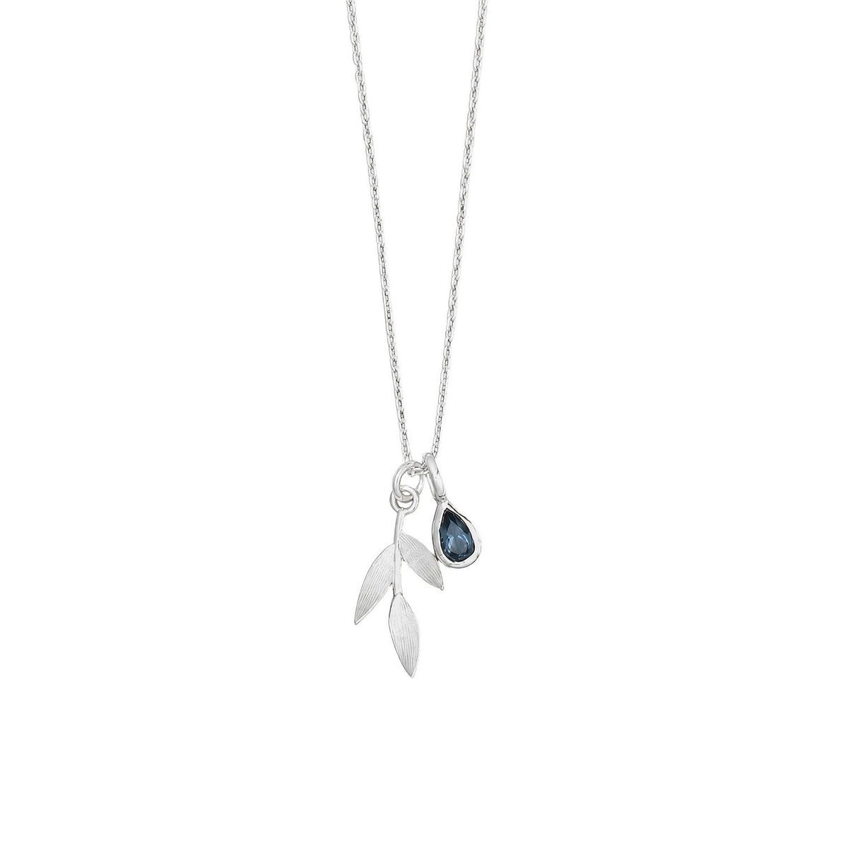 Laura Ashley Asha Leaf Teardrop Charm Necklace N4794