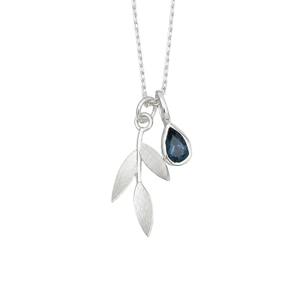 Laura Ashley Asha Leaf Teardrop Charm Necklace N4794