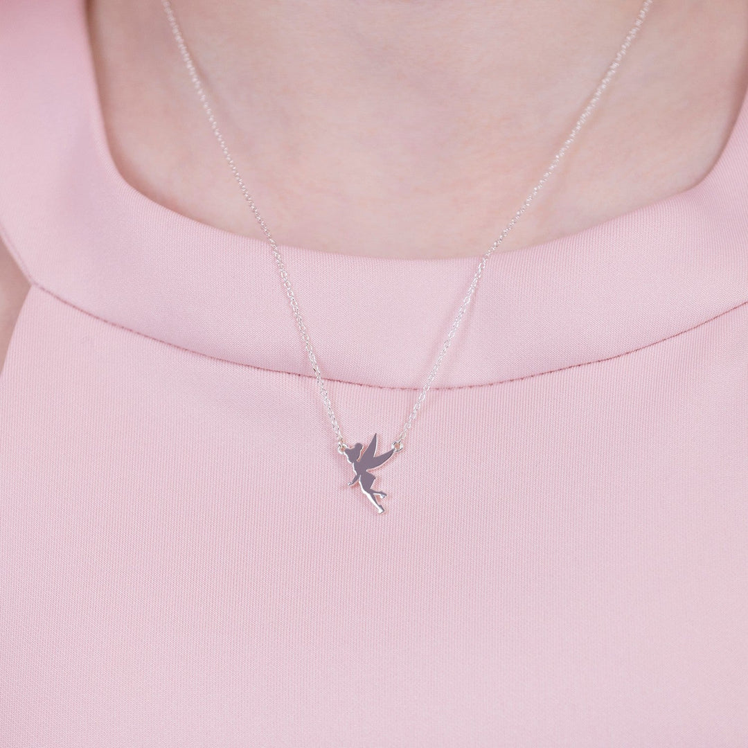 Disney Princess Sterling Silver 925 Tinkerbell 18" Necklace N900527SL-18.PA