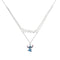 Disney Sterling Silver 925 Stitch Ohana Layered Necklace N903632RRHL-17.PH