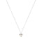 Necklace with a colorful pendant on a white background