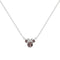 Disney Mickey & Minnie Sterling Silver 925 16" Mouse February Cz Necklace N905424SFEBL-16.PH