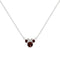 Disney Mickey & Minnie Sterling Silver 925 16" Mouse January Cz Necklace N905424SJANL-16.PH