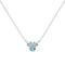 Disney Mickey & Minnie Sterling Silver 925 16" Mouse March Cz Necklace N905424SMARL-16.PH