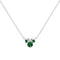 Disney Mickey & Minnie Sterling Silver 925 16" Mouse May Cz Necklace N905424SMAYL-16.PH