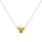 Disney Mickey & Minnie Sterling Silver 925 16" Mouse November Cz Necklace N905424SNOVL-16.PH