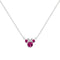 Disney Mickey & Minnie Sterling Silver 925 16" Mouse October Cz Necklace N905424SOCTL-16.PH