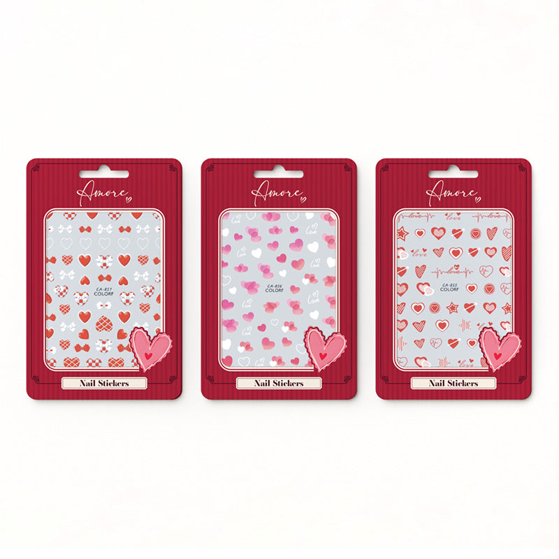 J'Adoramals Heart Self Adhesive Nail Stickers NAIL178