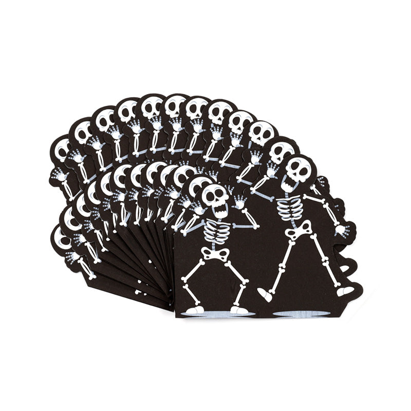 Halloween Skeleton Pack of 12 3ply Paper Party Napkins NAPK07