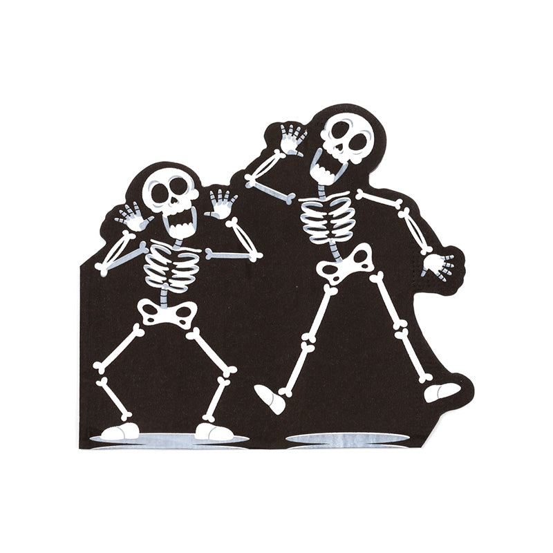 Halloween Skeleton Pack of 12 3ply Paper Party Napkins NAPK07