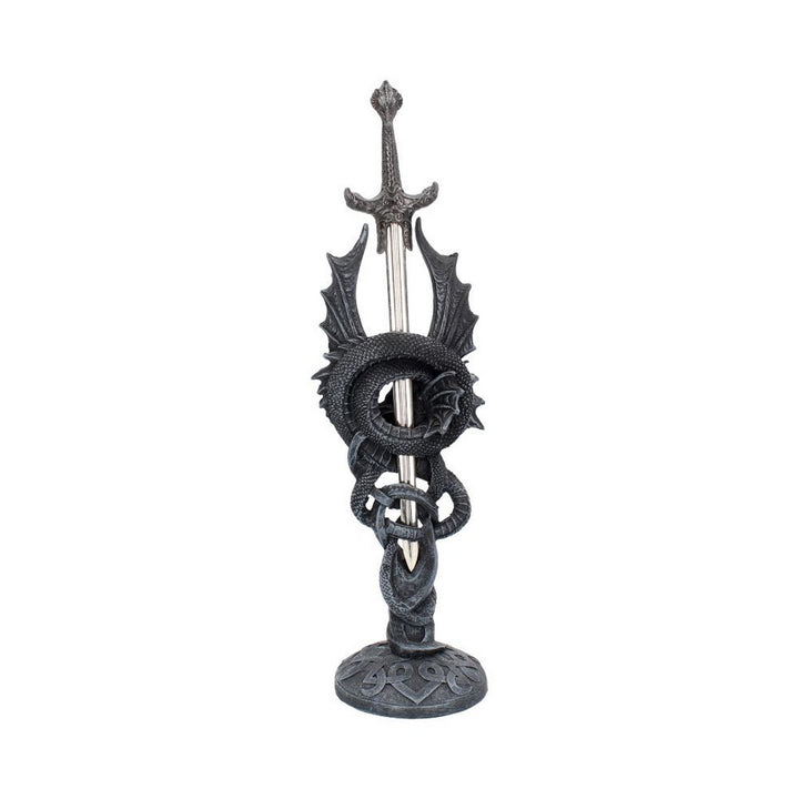 Celtic Realm Letter Opener Black Dragon Sword NEM2406