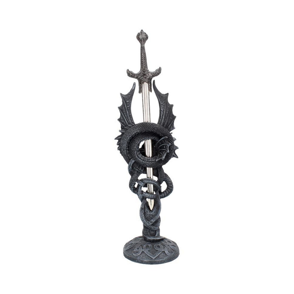 Celtic Realm Letter Opener Black Dragon Sword NEM2406
