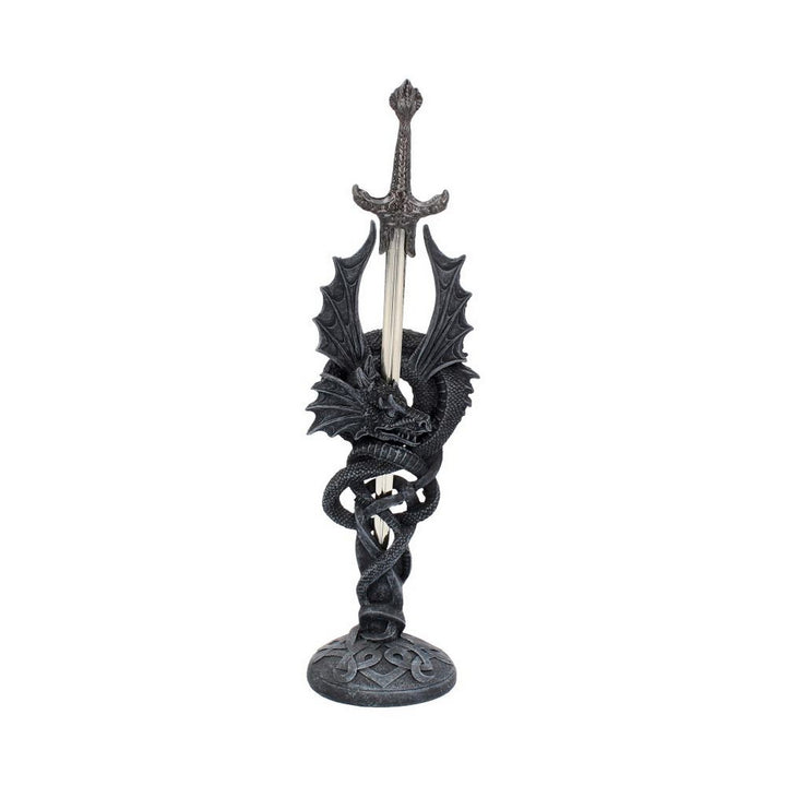 Celtic Realm Letter Opener Black Dragon Sword NEM2406