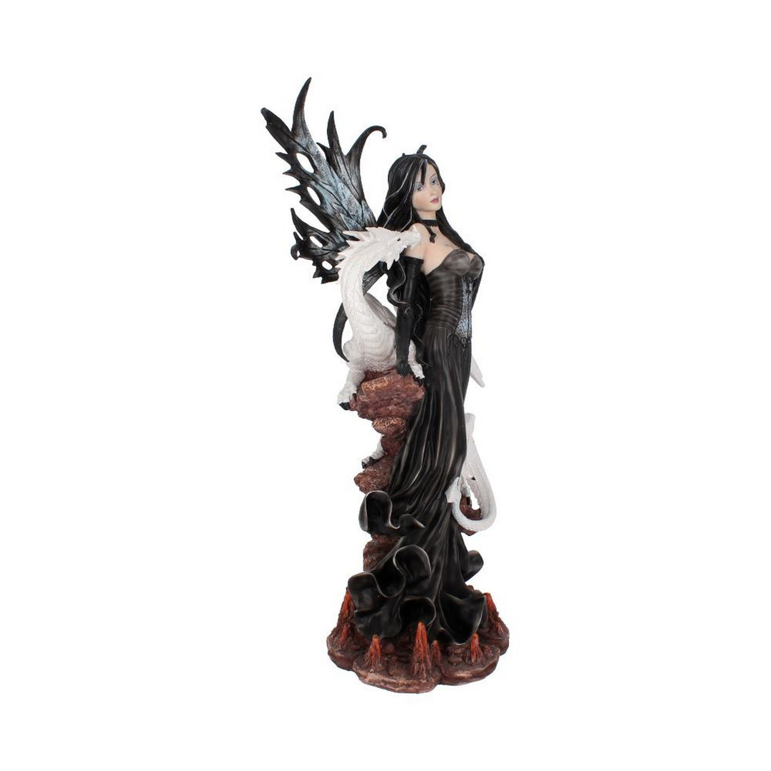 Isabelle 57cm Dark Fairy and White Dragon Figurine NEM3074