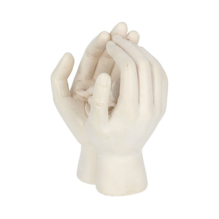 Large Shelter 17.5cm Baby in Cradled Hand Figurine NEM3701