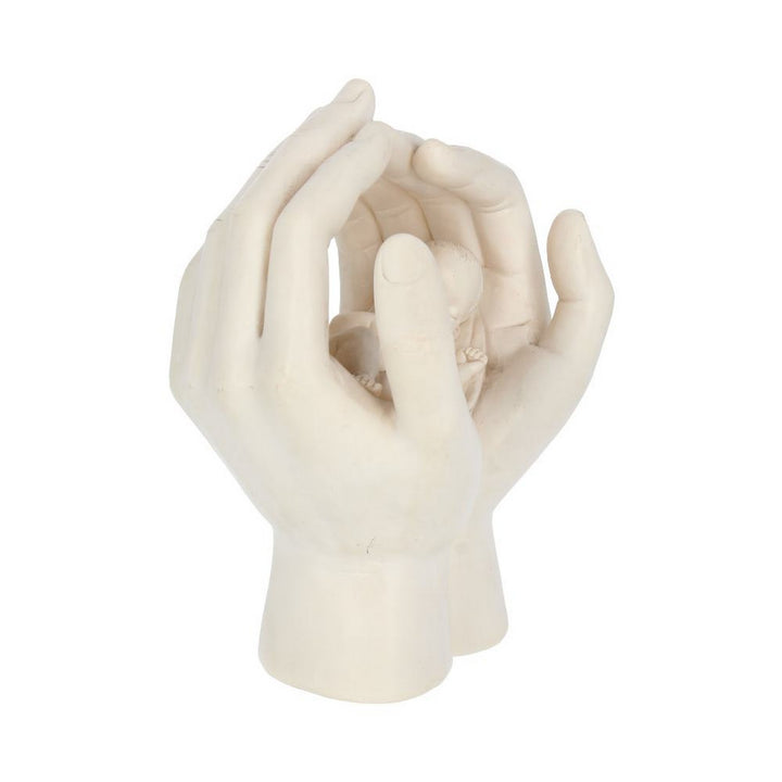Large Shelter 17.5cm Baby in Cradled Hand Figurine NEM3701