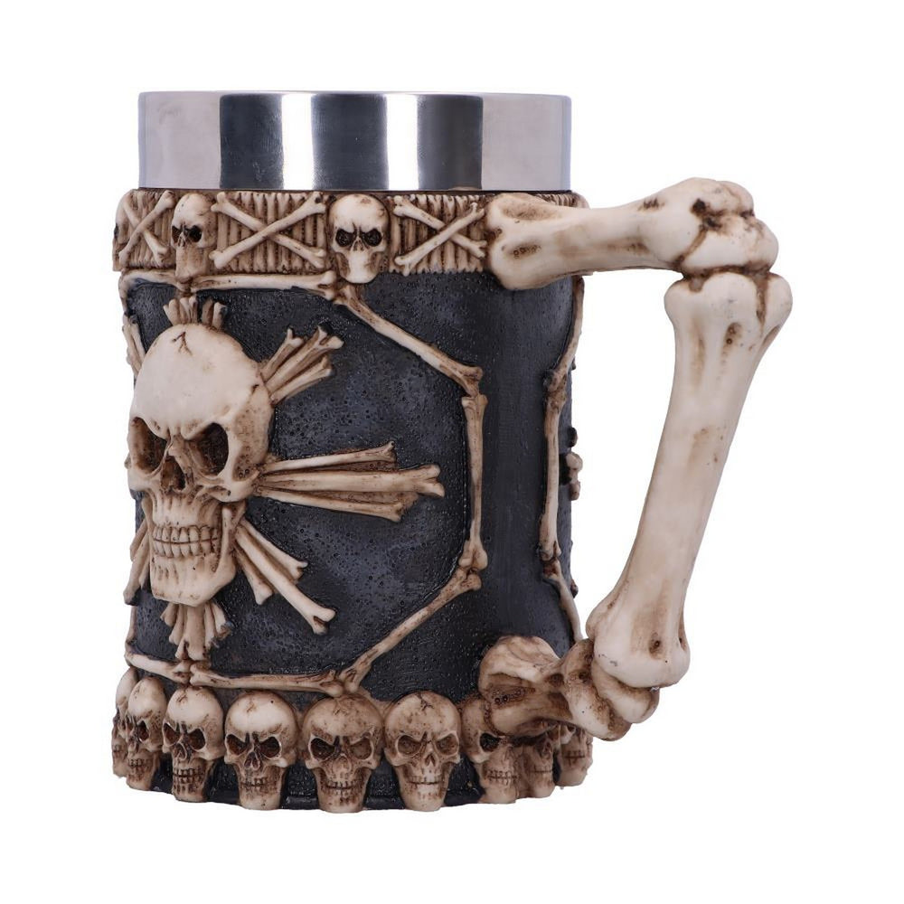 Large Tankard of Skulls Bone Skull Mug NEM3722