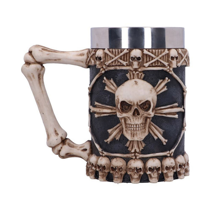 Large Tankard of Skulls Bone Skull Mug NEM3722