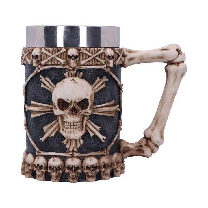 Large Tankard of Skulls Bone Skull Mug NEM3722