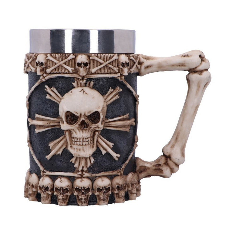 Large Tankard of Skulls Bone Skull Mug NEM3722