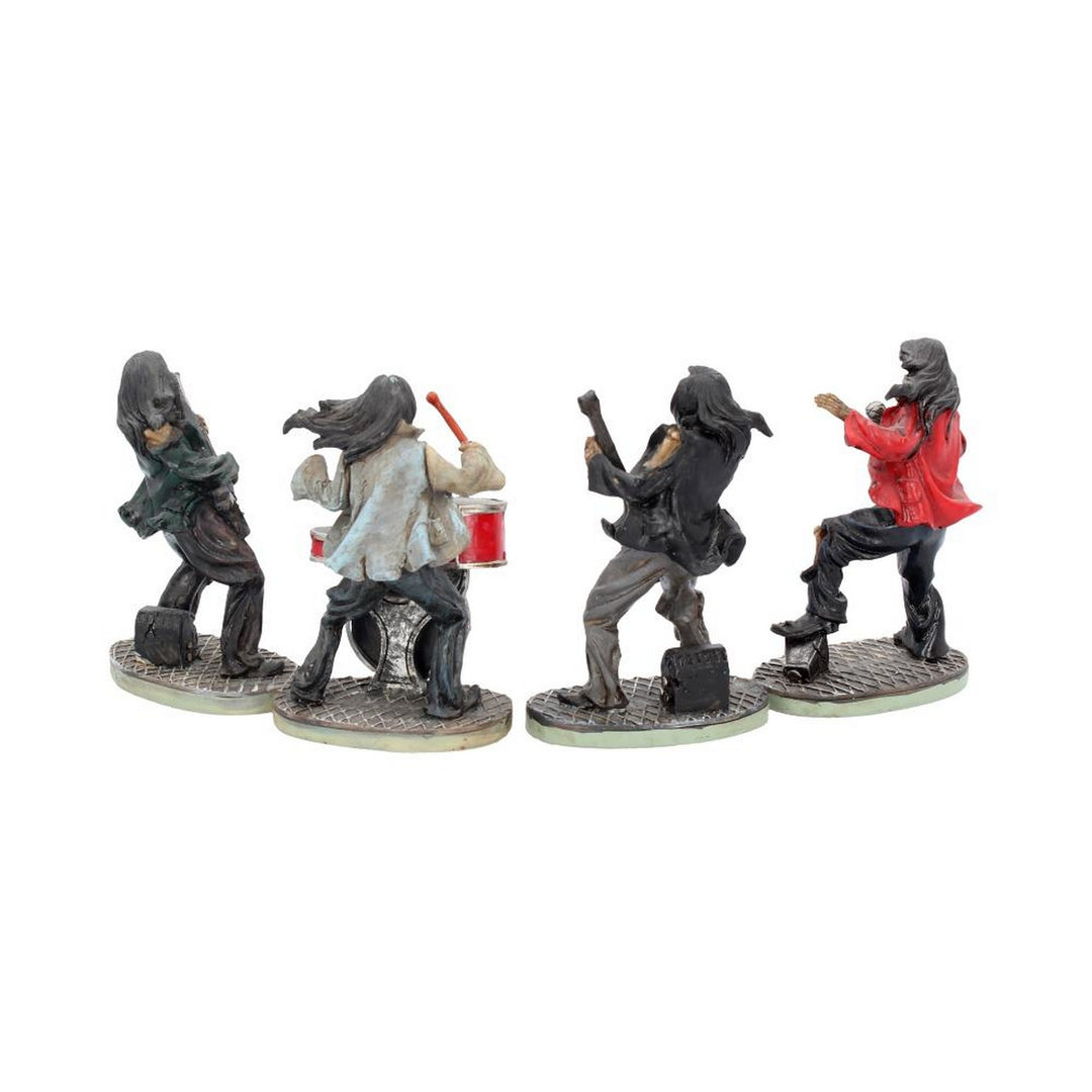One Hell of a Band Figurine Set Drummer Bassist Guitarist Vocalist Ornament Set NEM3962