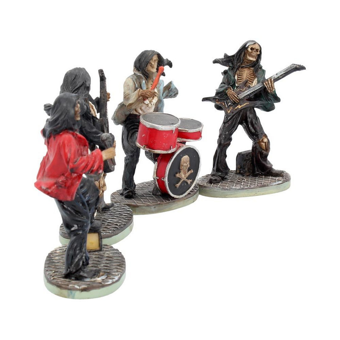One Hell of a Band Figurine Set Drummer Bassist Guitarist Vocalist Ornament Set NEM3962