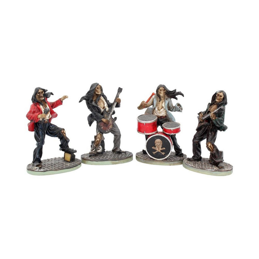 One Hell of a Band Figurine Set Drummer Bassist Guitarist Vocalist Ornament Set NEM3962